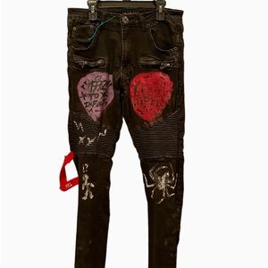 M. Society Skinny Jeans Mens Size 32/30 Thrashed